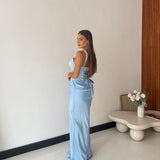Vestito Bohemia 27927- CELESTE