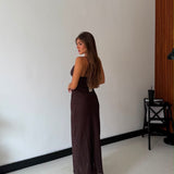 Abito Alexina 23621- MARRONE