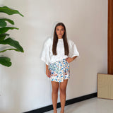 Gonna/Short Alina 5898- BIANCO