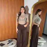 Jeans Janis 3962 - MARRONE