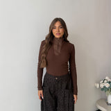 Maglia Delia CY613- MARRONE