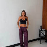 Pantalone Faye 24205 - PRUGNA
