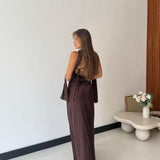 Vestito Fiorella 60558- MARRONE