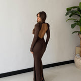 Abito Clarissa 20748- MARRONE