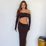 Abito Dayane 1390-MARRONE