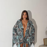 Vestitino Tropicana 10332- CELESTE
