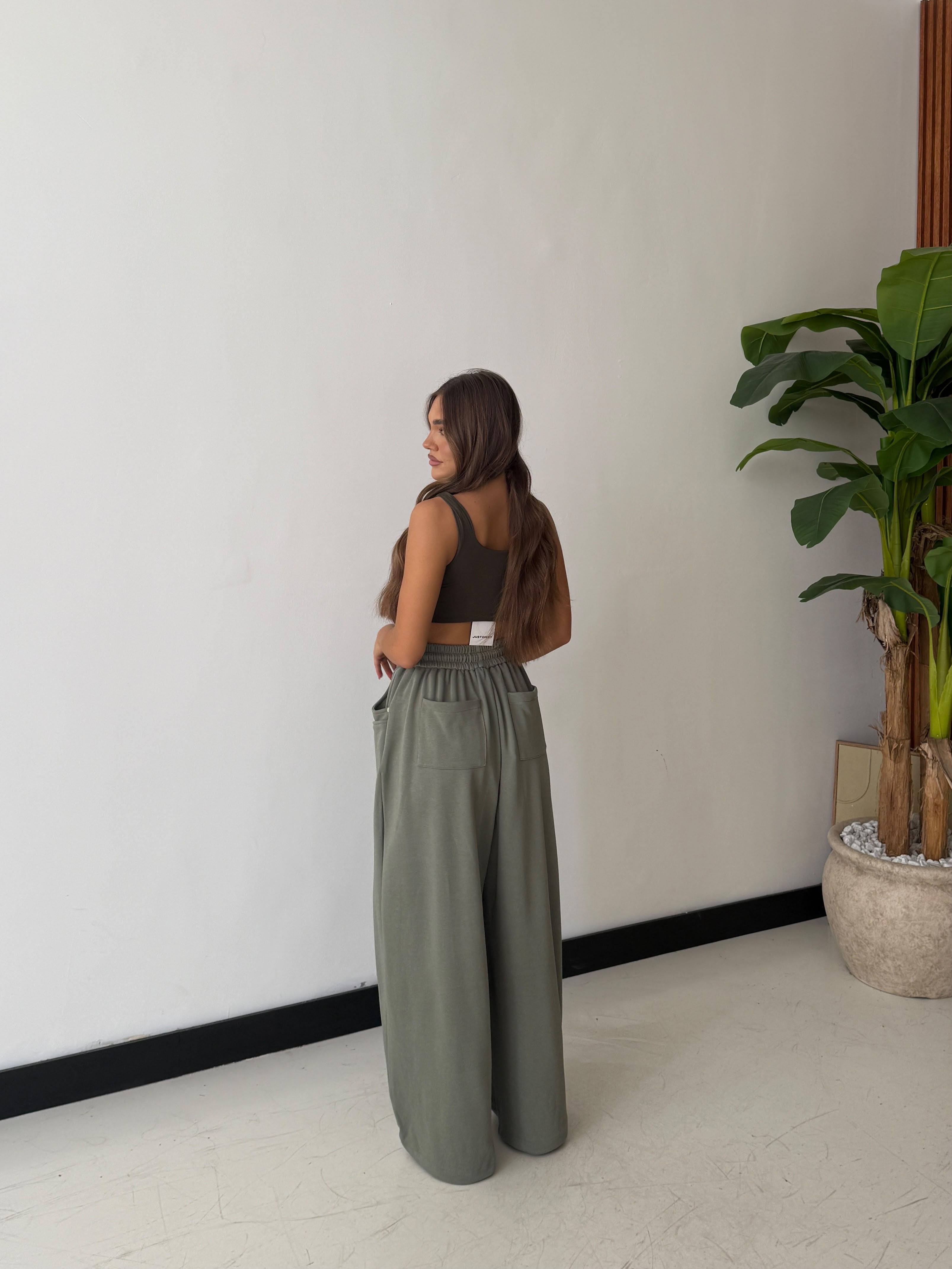Pantatuta Giselle 50249- VERDE MILITARE