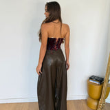 Pantalone Brooke 11965-MARRONE