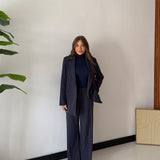 Coordinato Gessato Elodie 11190- BLU