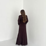 Abito Elaine 2717- MARRONE