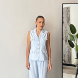 Coordinato Yasmine P1677 - CELESTE