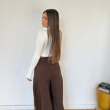 Jeans Flare 22095-MARRONE