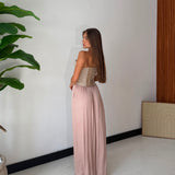 Pantalone Mya 19555- ROSA ANTICO
