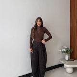 Maglia Delia CY613- MARRONE