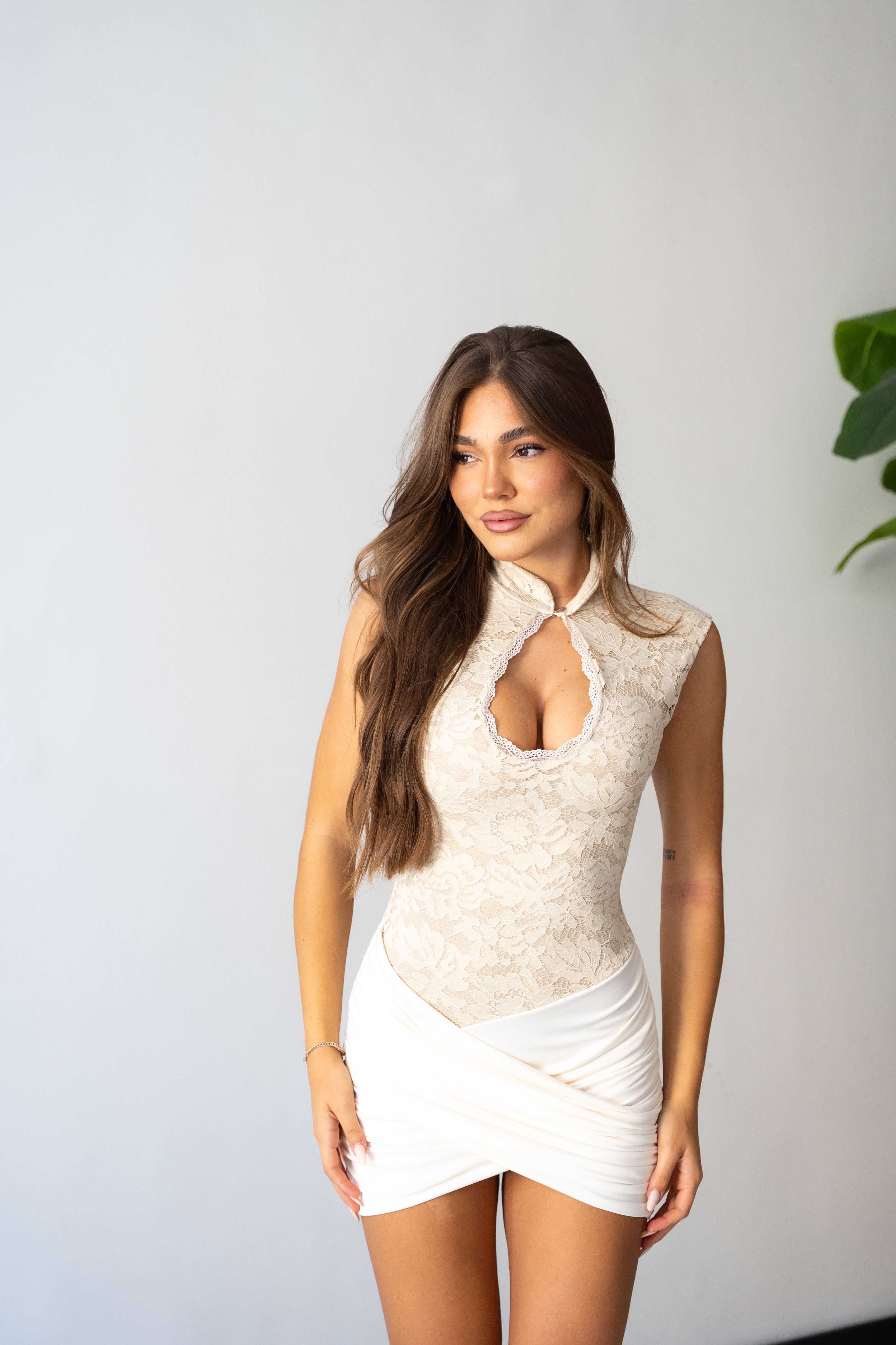 Vestitino Leyla 6145- CREMA