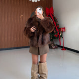 Pelliccia Lorena 68333-MARRONE