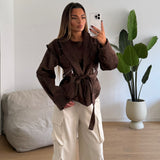 Giubbino Tresy DD86-B-MARRONE