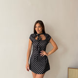 Vestitino Pois 46312 - NERO