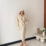 Vestito Lino Reda - CREMA