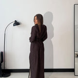 Abito Opheliè 28364- MARRONE