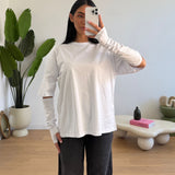 Maxi shirt Cassidy 366783-BIANCO