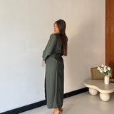Abito Dalia 28124- VERDE MILITARE
