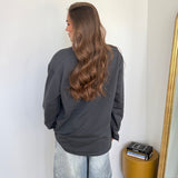 Maxi shirt garzata Aseel 2642-GRIGIO SCURO