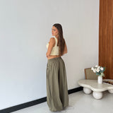 Pantalone Sasha 19530 -  VERDE MILITARE