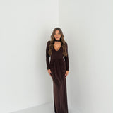 Abito Elodie 60766- MARRONE