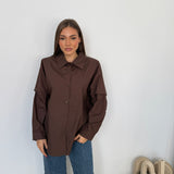 Camicia Yosan 2640-MARRONE