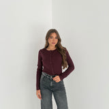 Cardigan Helen DT8-1175- WINE