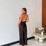 Abito Yvory 28027 - MARRONE SCURO