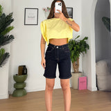 Bermuda Shany 8824-DENIM SCURO