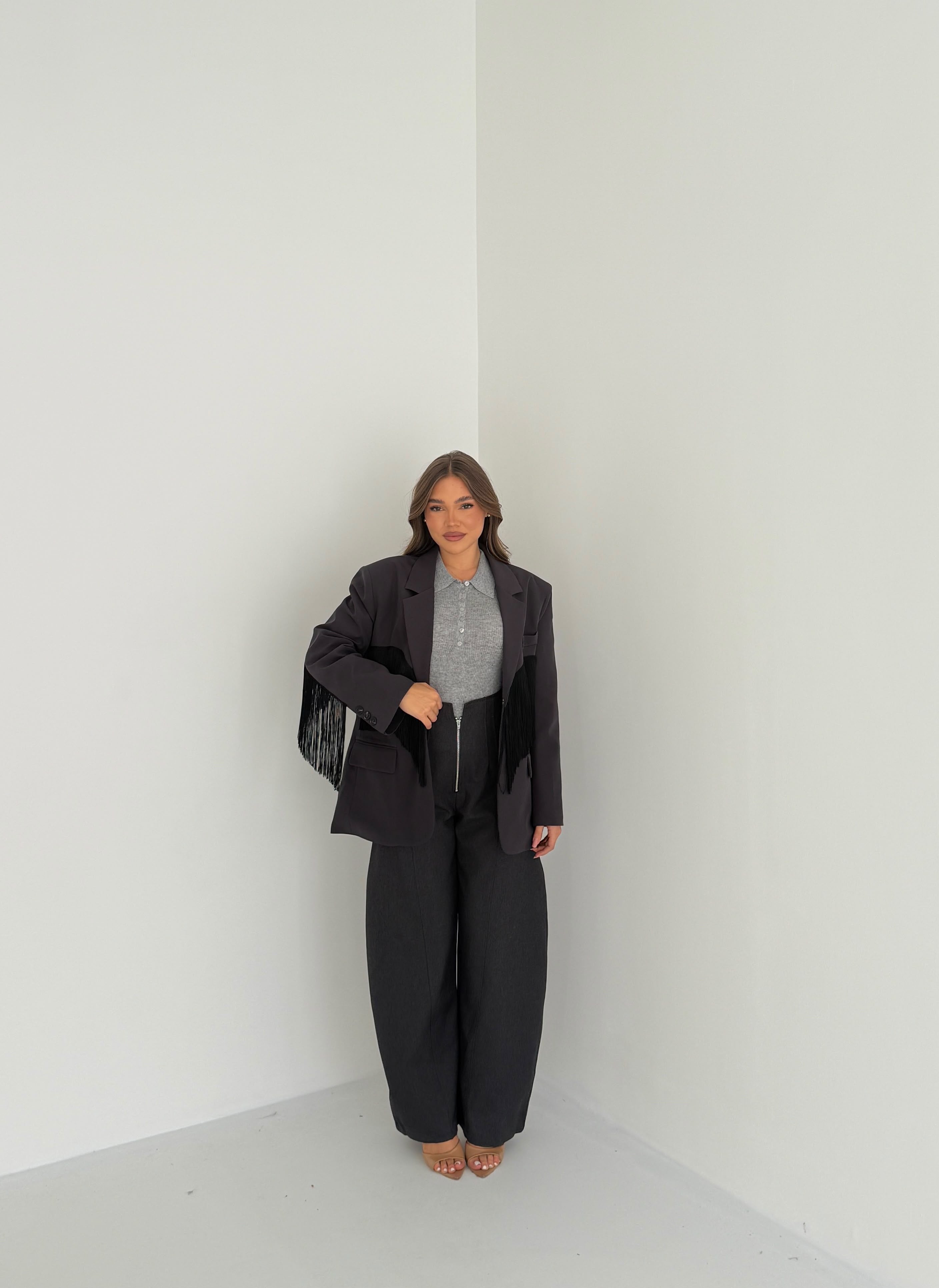 Giacca Mabel JUST WEST 151 - GRIGIO