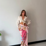 Gonna/Pareo Safari 6933- ROSA ANTICO