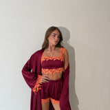 Coordinato Kendal 7836- WINE/ARANCIO