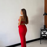 Abito Olivia 19771 - ROSSO