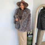 Pelliccia Samira 68360-MARRONE