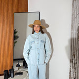 Camicione Wanda M01 - DENIM CHIARO