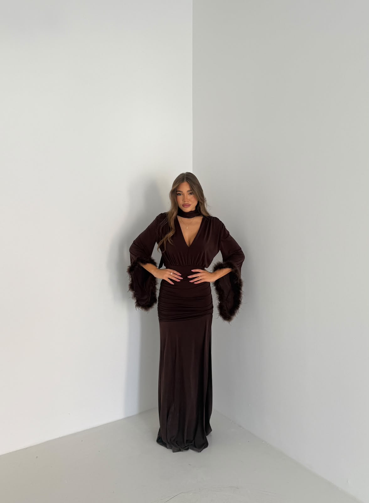 Abito Amira 2253 - MARRONE