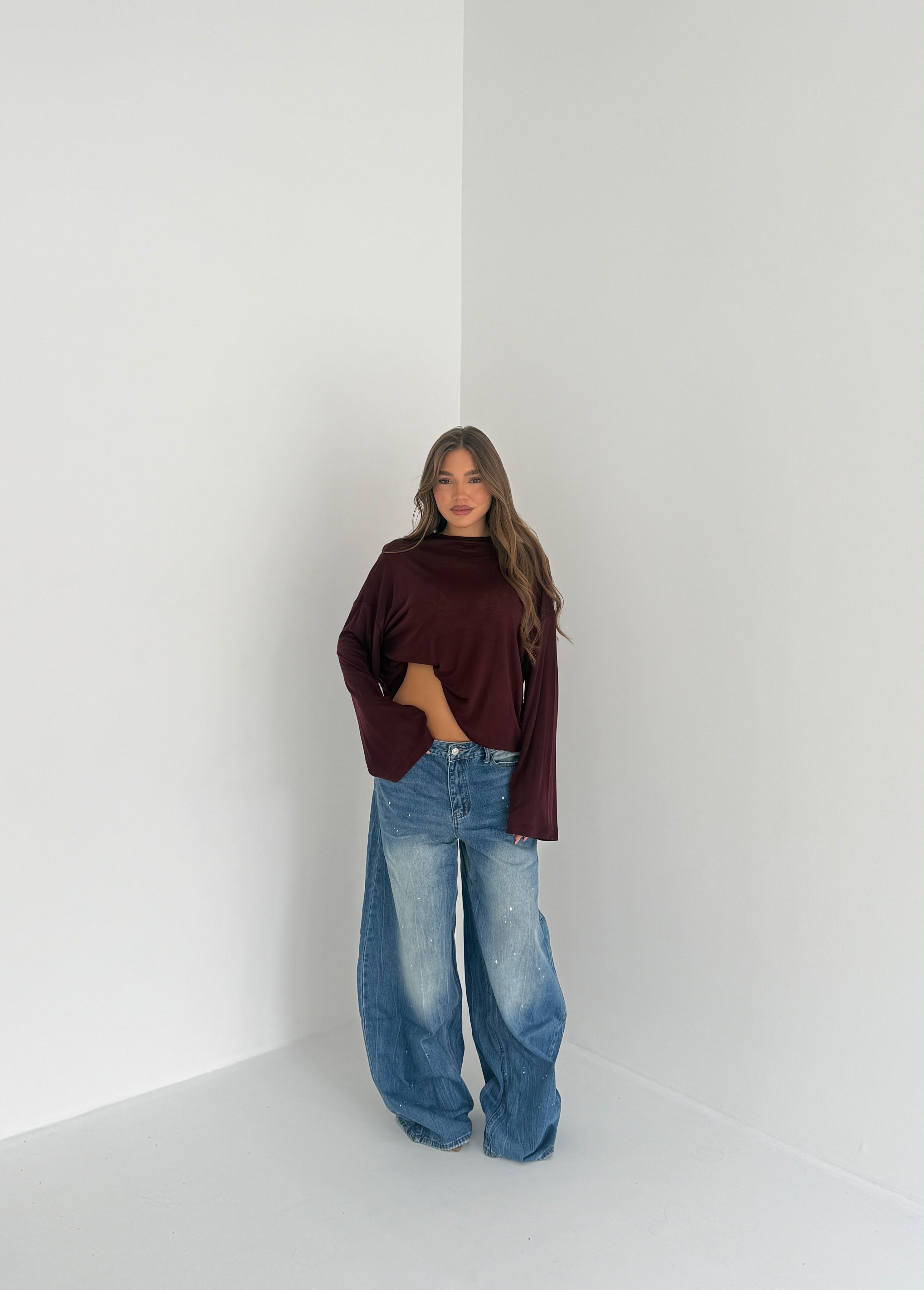 Maxi Maglia ultralight  Kendy JUSTWEST 155- WINE