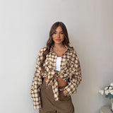 Camicia Melody JUSTWEST (cotone)133-CA- SENAPE