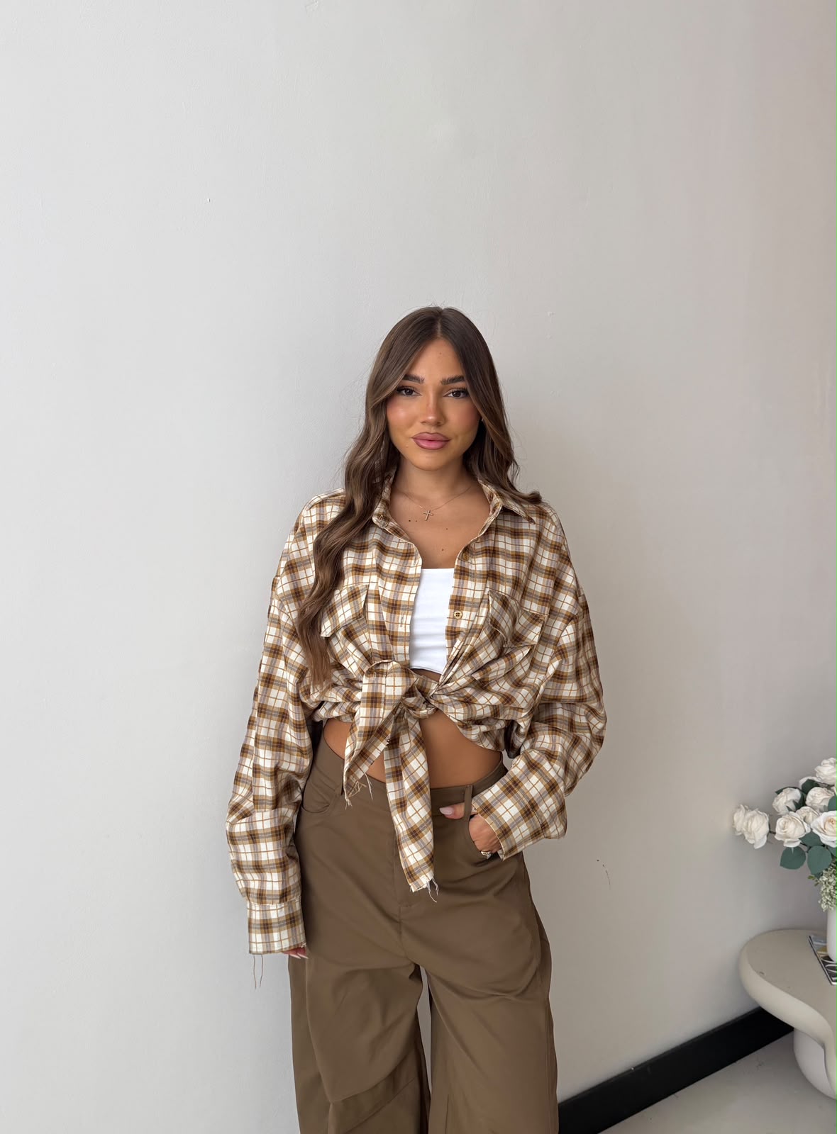 Camicia Melody JUSTWEST (cotone)133-CA- SENAPE
