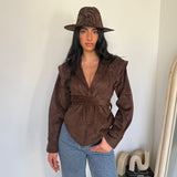 Giubbino Tresy DD86-B-MARRONE