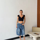 Bermuda Chleo 8737- DENIM