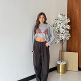 Pantalone Caitlyn ZO018 - GRIGIO SCURO
