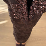 Abito Shine 27084 - MARRONE