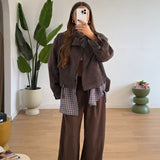 Giubbino Nicole 65736-MARRONE