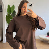 MaxiShirt Longsleeve Soul 3205 - MARRONE