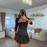 5998 Gonna Aisha (marrone) - Frida Shop